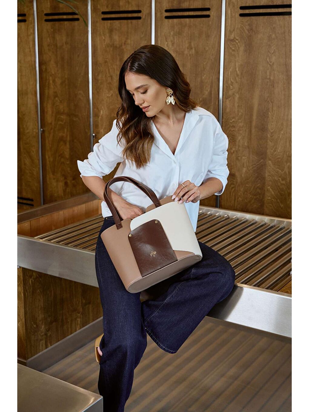 Haki Kadın El ve Omuz Çantası-2