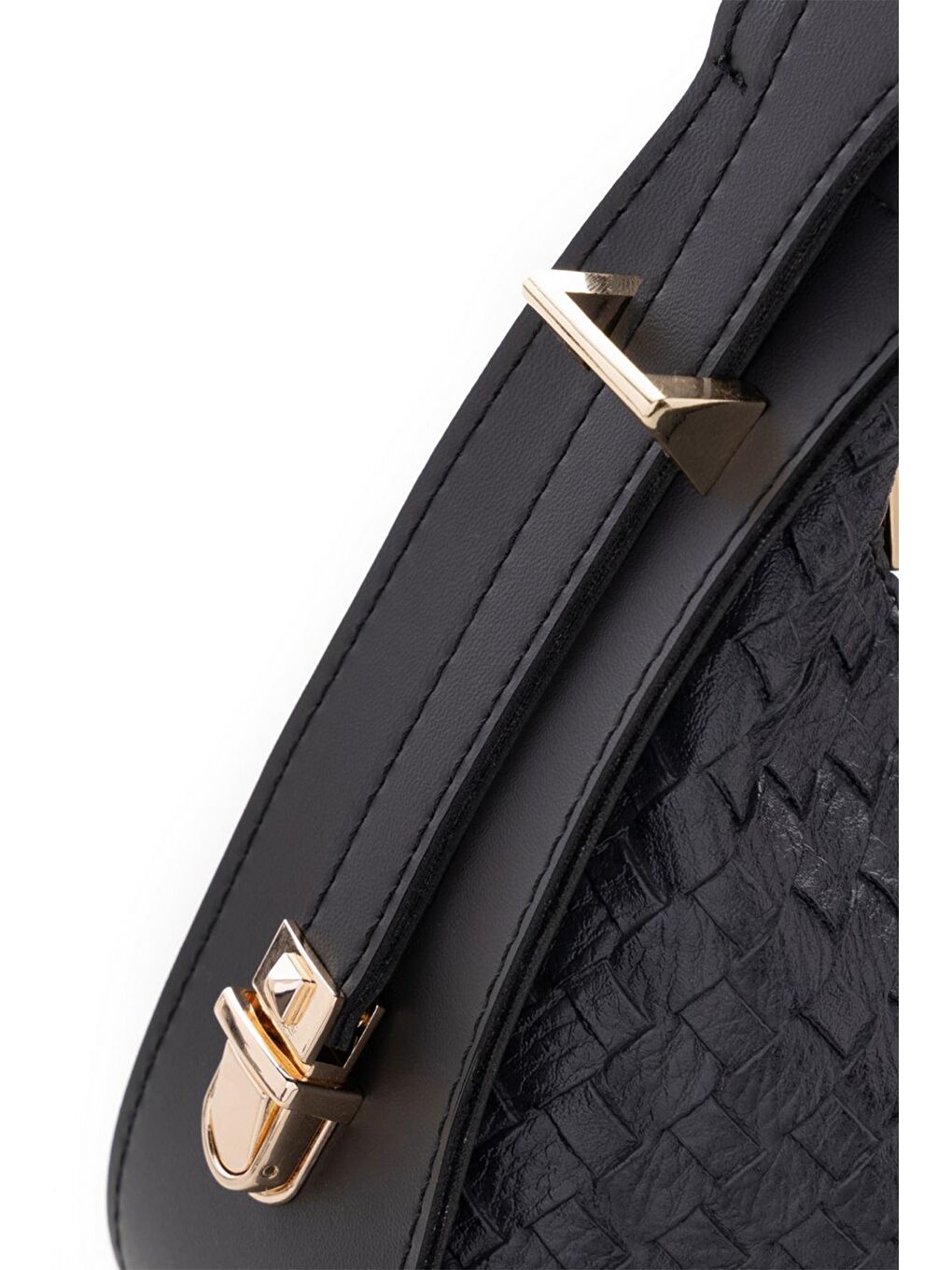 Siyah Kadın Baget El ve Omuz Çantası-3