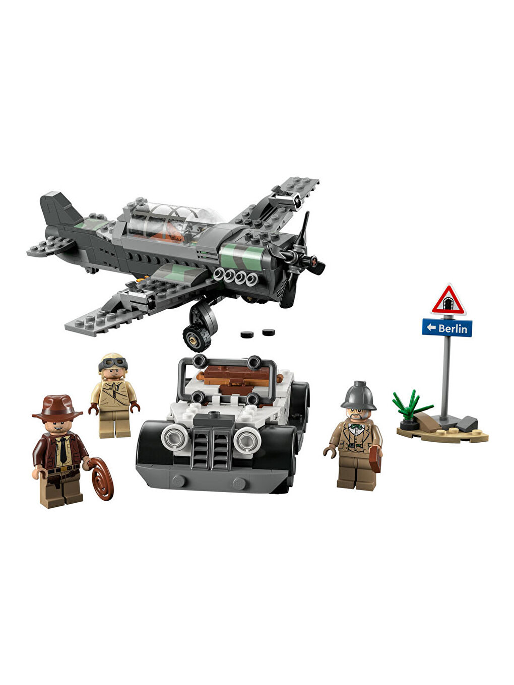 Lego Renksiz Indiana Jones Avcı Uçağı Takibi 77012 - 1