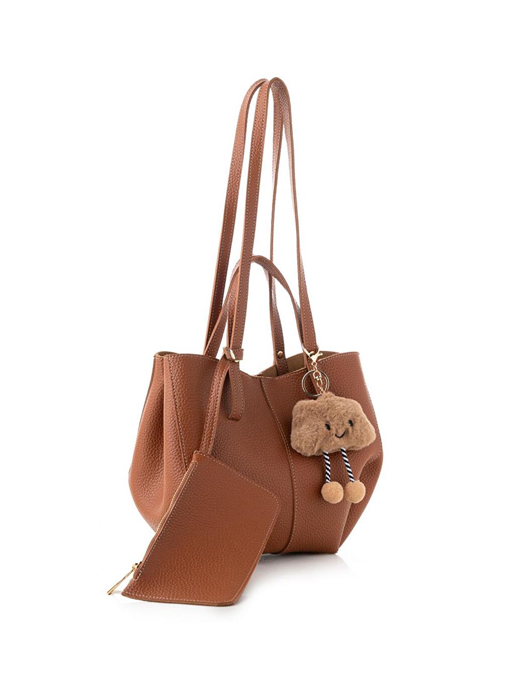 Kahverengi Kadın El ve Omuz Çantası-4