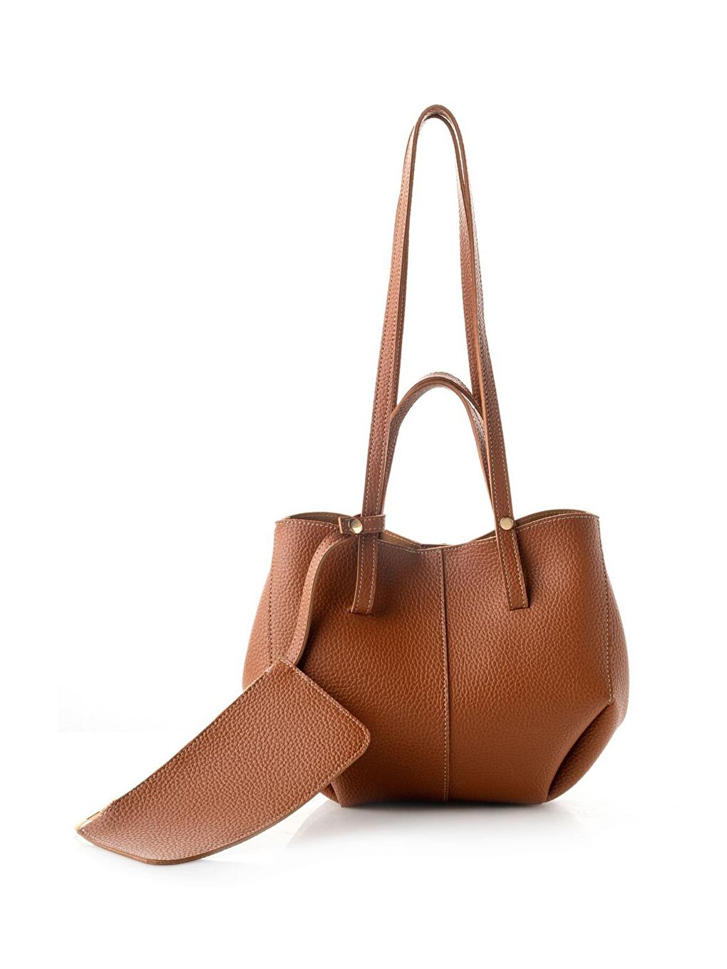 Kahverengi Kadın El ve Omuz Çantası-8