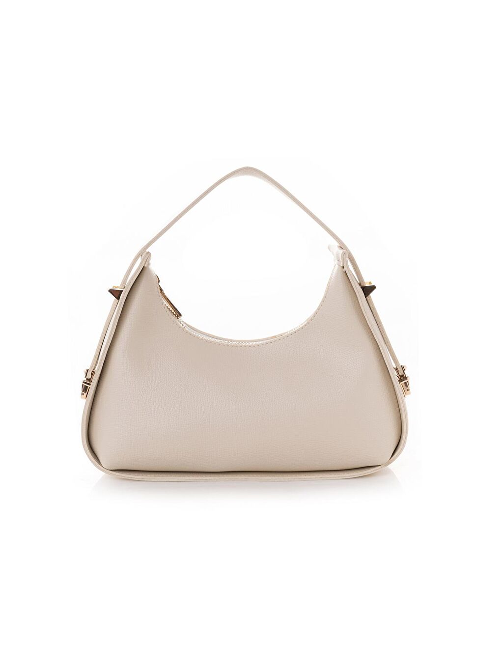 Ekru Kadın Baget El ve Omuz Çantası-2