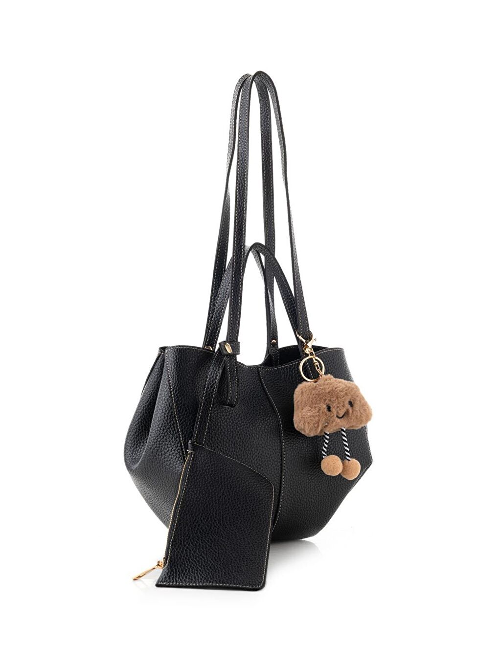 Siyah Kadın El ve Omuz Çantası-1