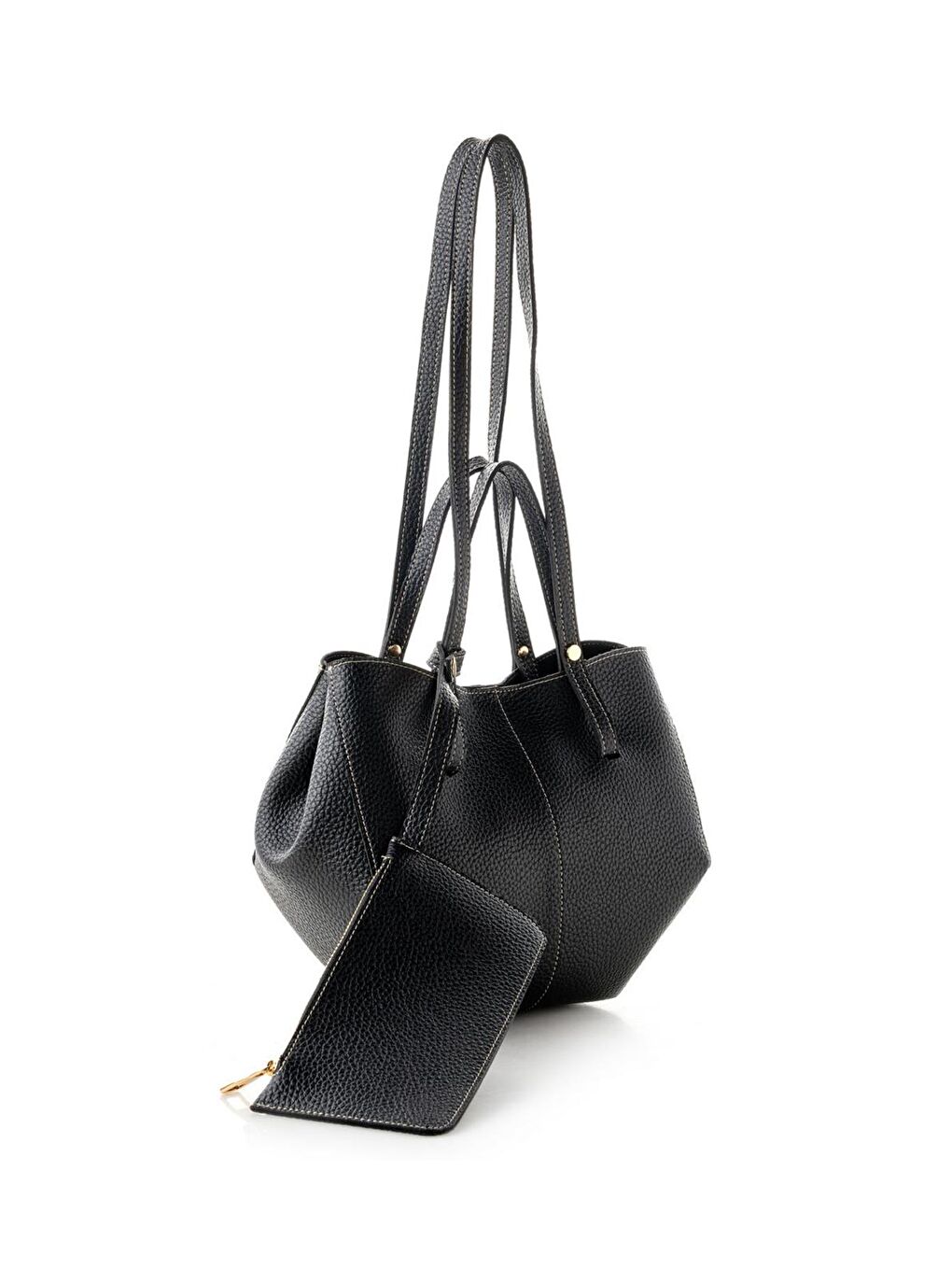 Siyah Kadın El ve Omuz Çantası-4