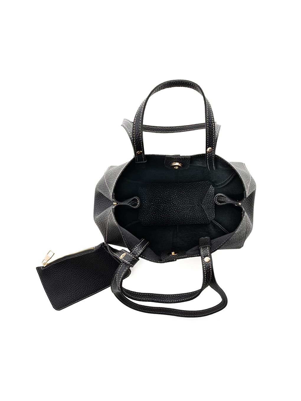 Siyah Kadın El ve Omuz Çantası-9