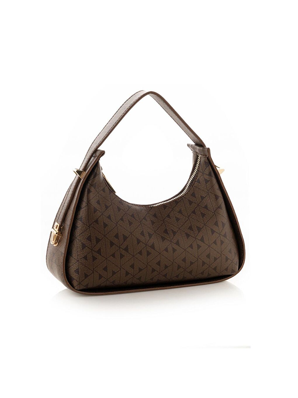 Kahverengi Kadın Baget El ve Omuz Çantası-1