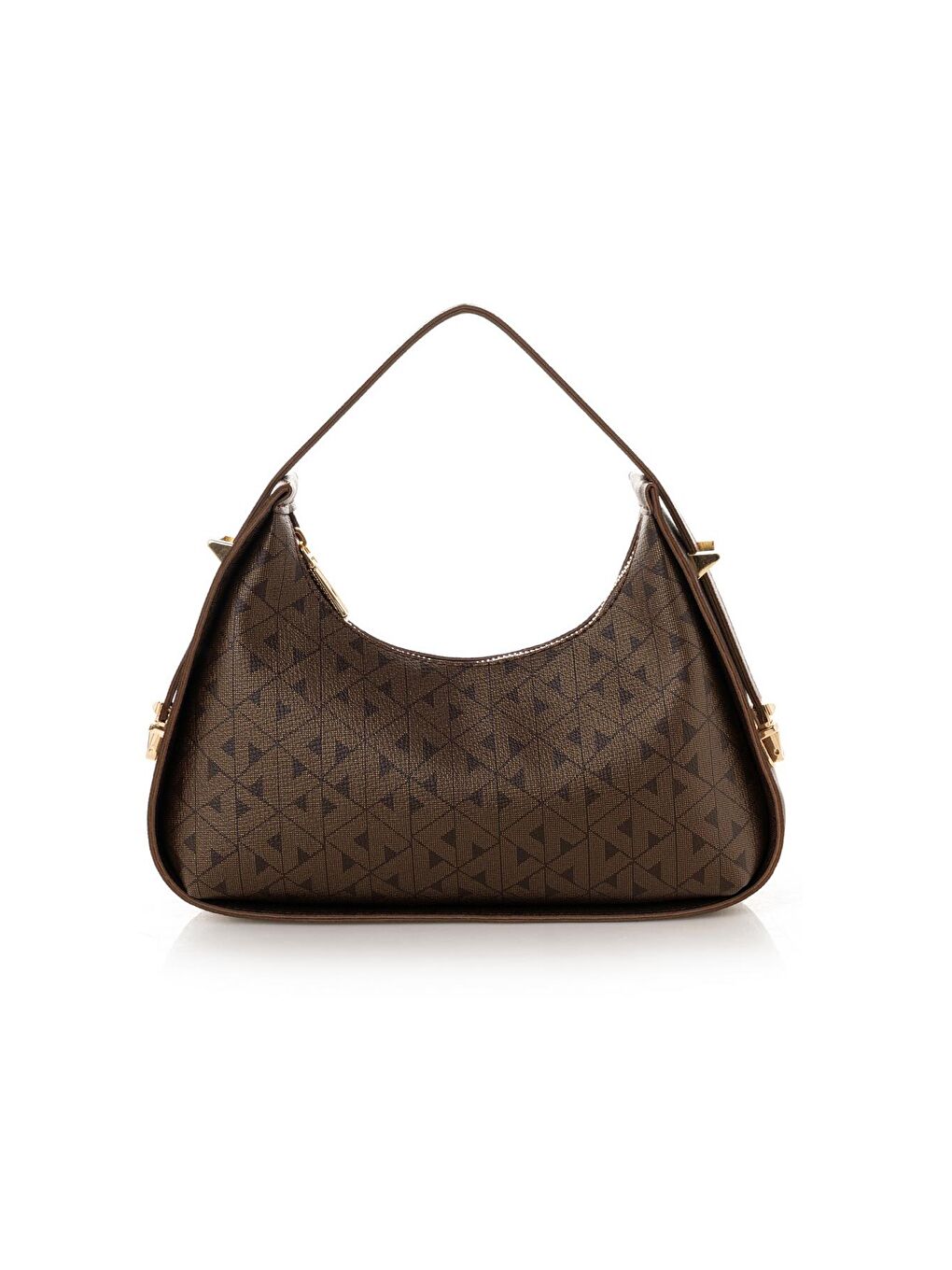 Kahverengi Kadın Baget El ve Omuz Çantası-2