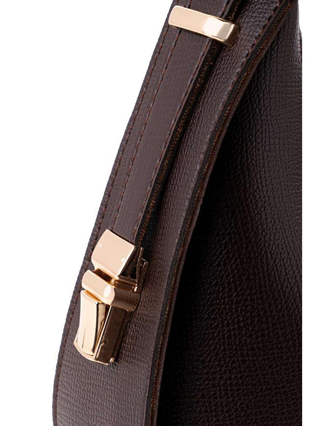 Kahverengi Kadın Baget El ve Omuz Çantası-2