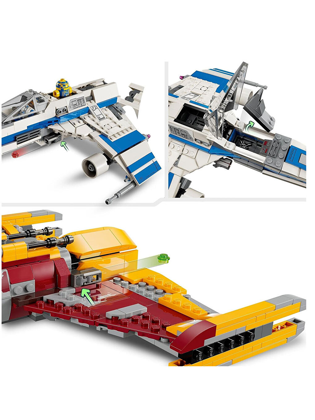 Lego Renksiz Star Wars Yeni Republic E-Wing 75364 - 2