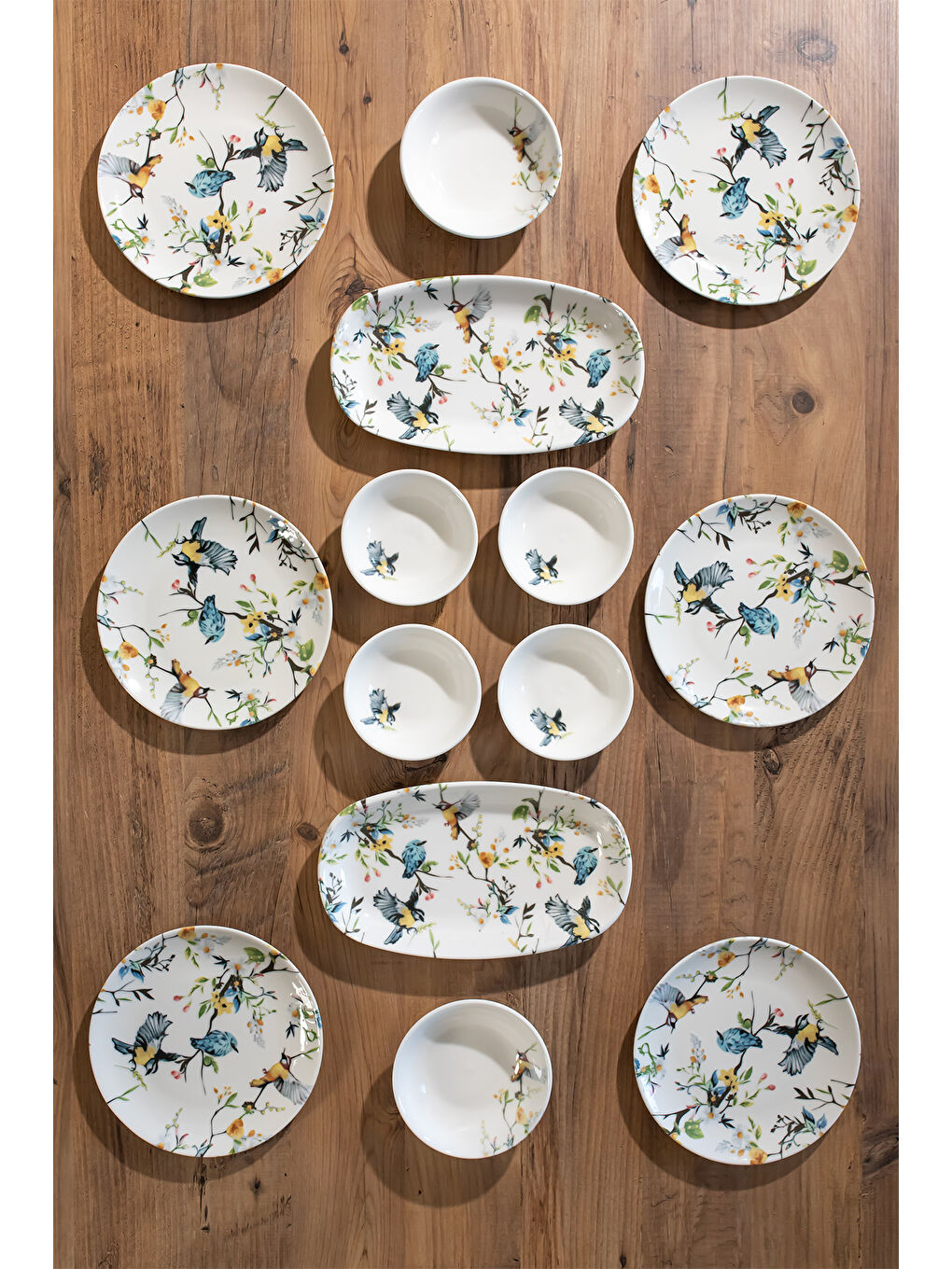 Karışık Porsima 4271 Pure 14 Parça Porselen Kahvaltı Seti 6 Kişilik Kahvaltı Takımı-3