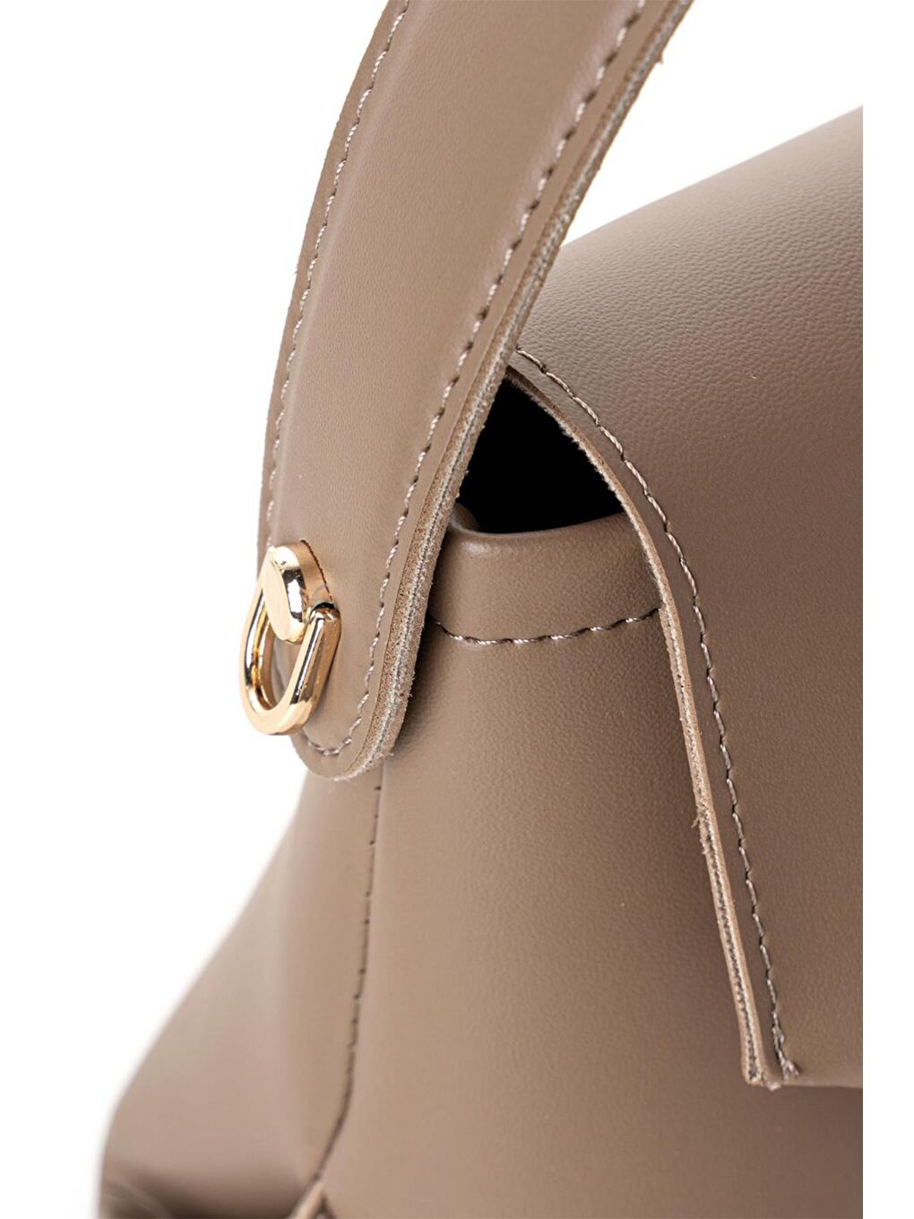 Bej Kadın Çapraz Askılı El ve Omuz Çantası-4