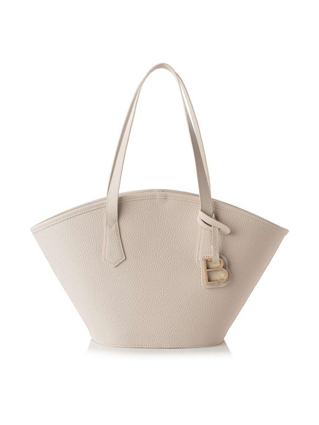 Ekru Kadın Çapraz Askılı El ve Omuz Çantası-4