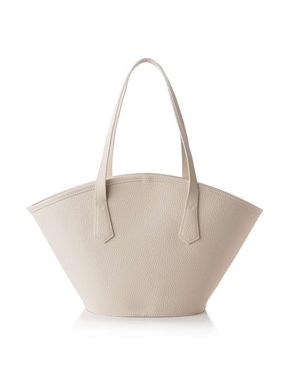 Ekru Kadın Çapraz Askılı El ve Omuz Çantası-6