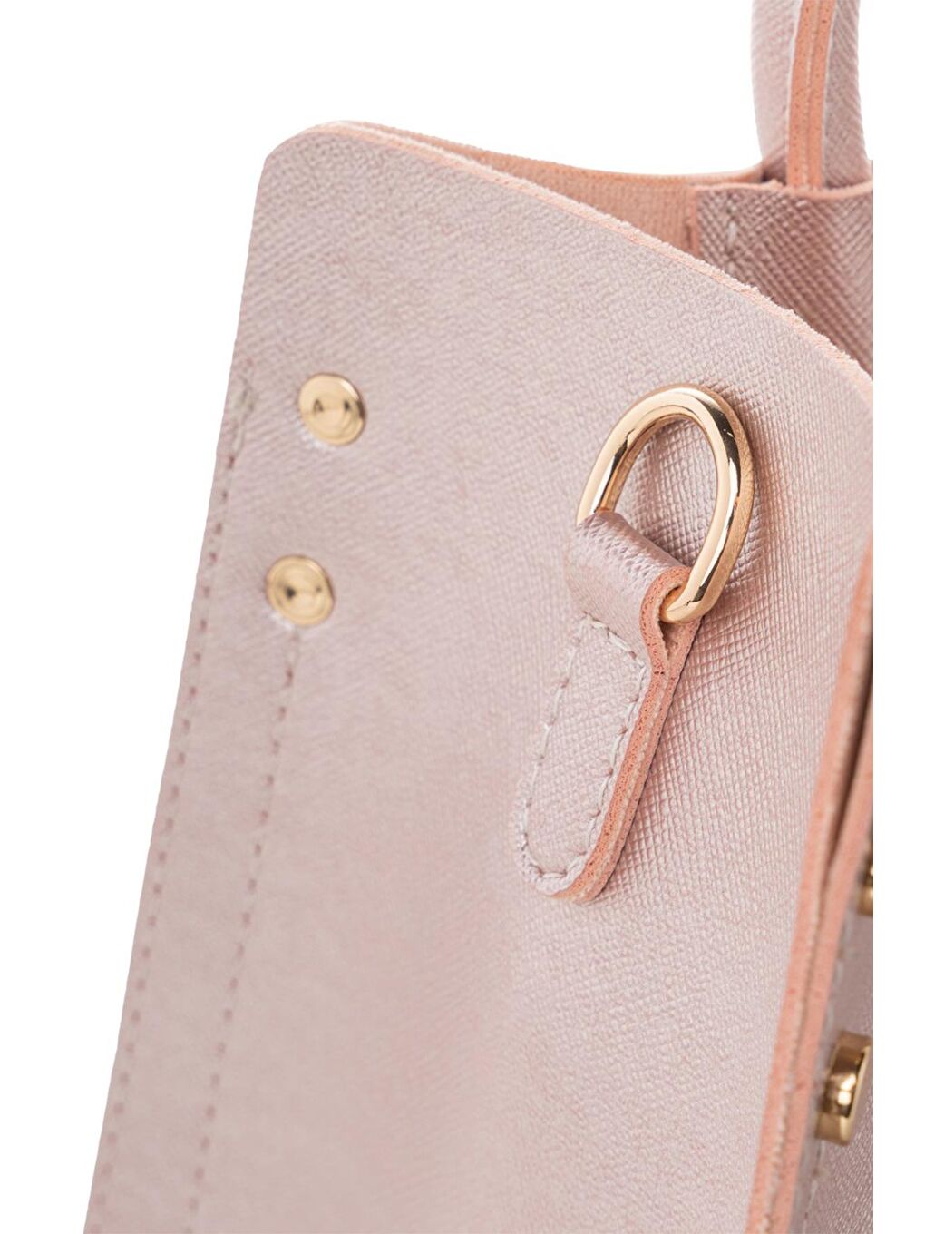 Pembe Kadın Çapraz Askılı El ve Omuz Çantası-6