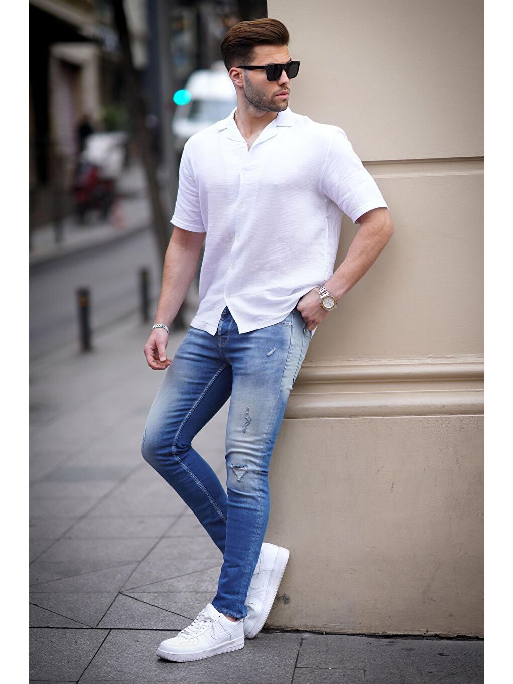 Madmext Mavi Skinny fit Erkek Jean 5102 - 7