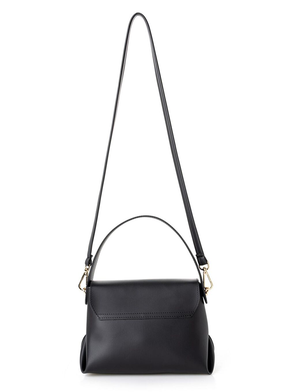 Siyah Kadın Çapraz Askılı El ve Omuz Çantası-3