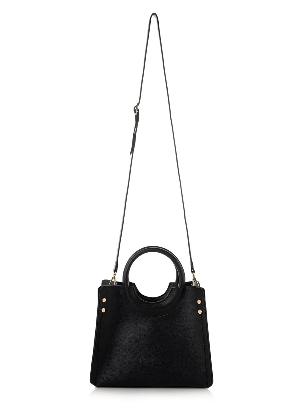 Siyah Kadın Çapraz Askılı El ve Omuz Çantası-1