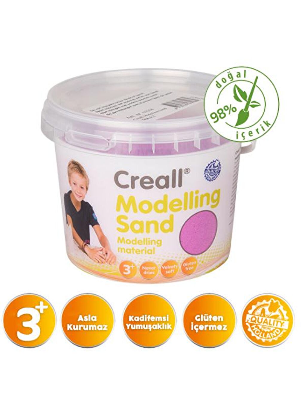 Creall Mor Kinetik Modelleme Kumu 750gr Mor - 3