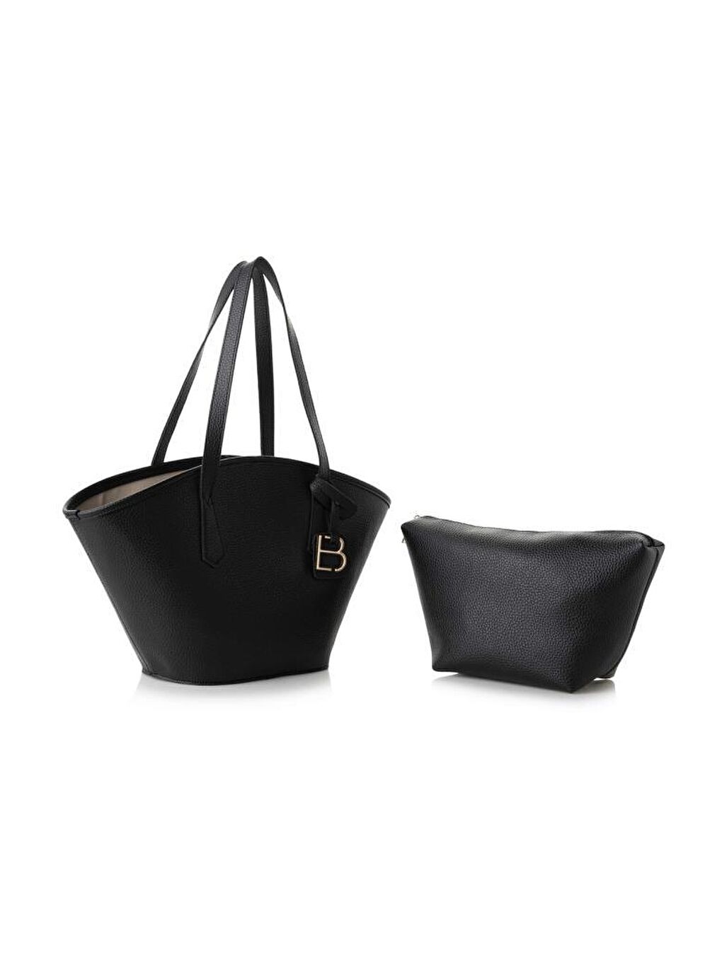 Siyah Kadın Çapraz Askılı El ve Omuz Çantası-3