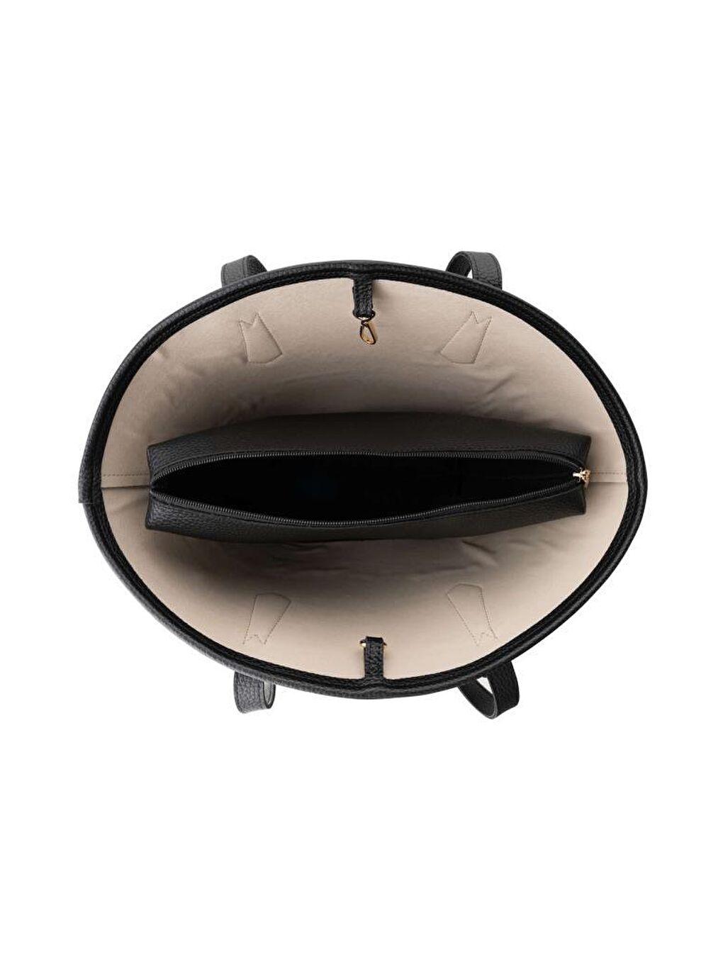 Siyah Kadın Çapraz Askılı El ve Omuz Çantası-6