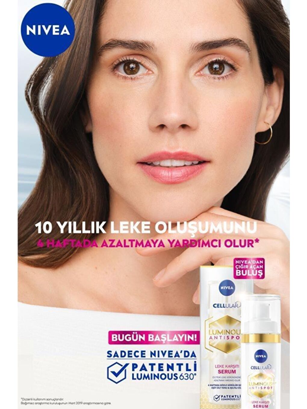 NIVEA Şeffaf Luminous630 Leke Karşıtı Serum 30 ml + Luminous630 Koyu Halka Karşıtı Göz Kremi 15 ml - 3