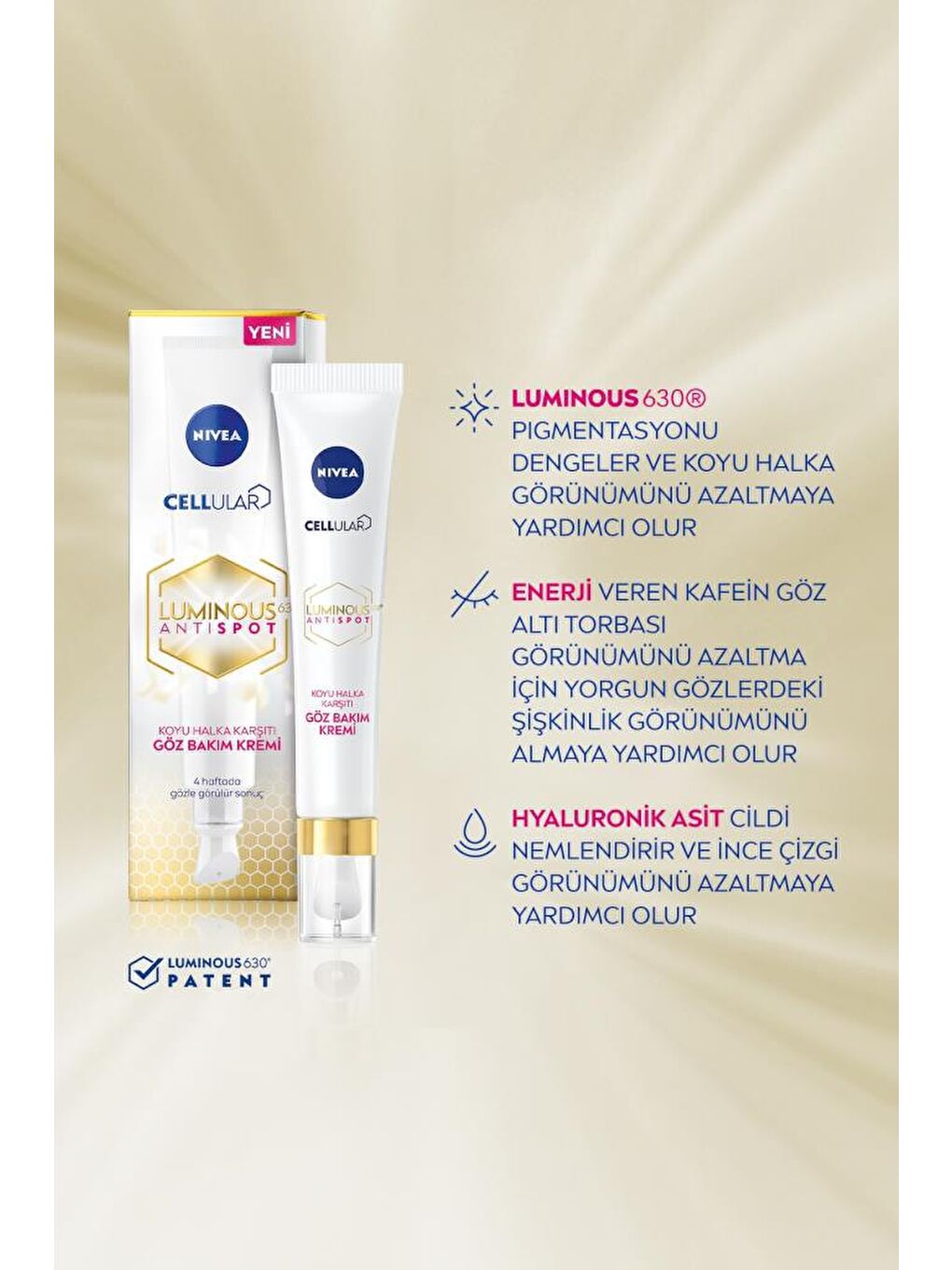 NIVEA Şeffaf Luminous630 Leke Karşıtı Serum 30 ml + Luminous630 Koyu Halka Karşıtı Göz Kremi 15 ml - 6