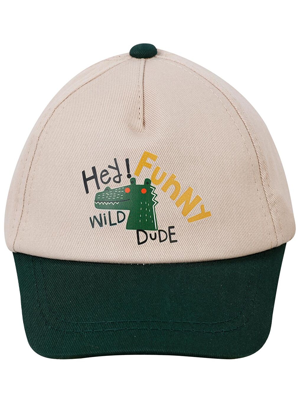 Lila Baby Erkek Bebek Kep Şapka 0-24 Ay Ekru-Yeşil-1