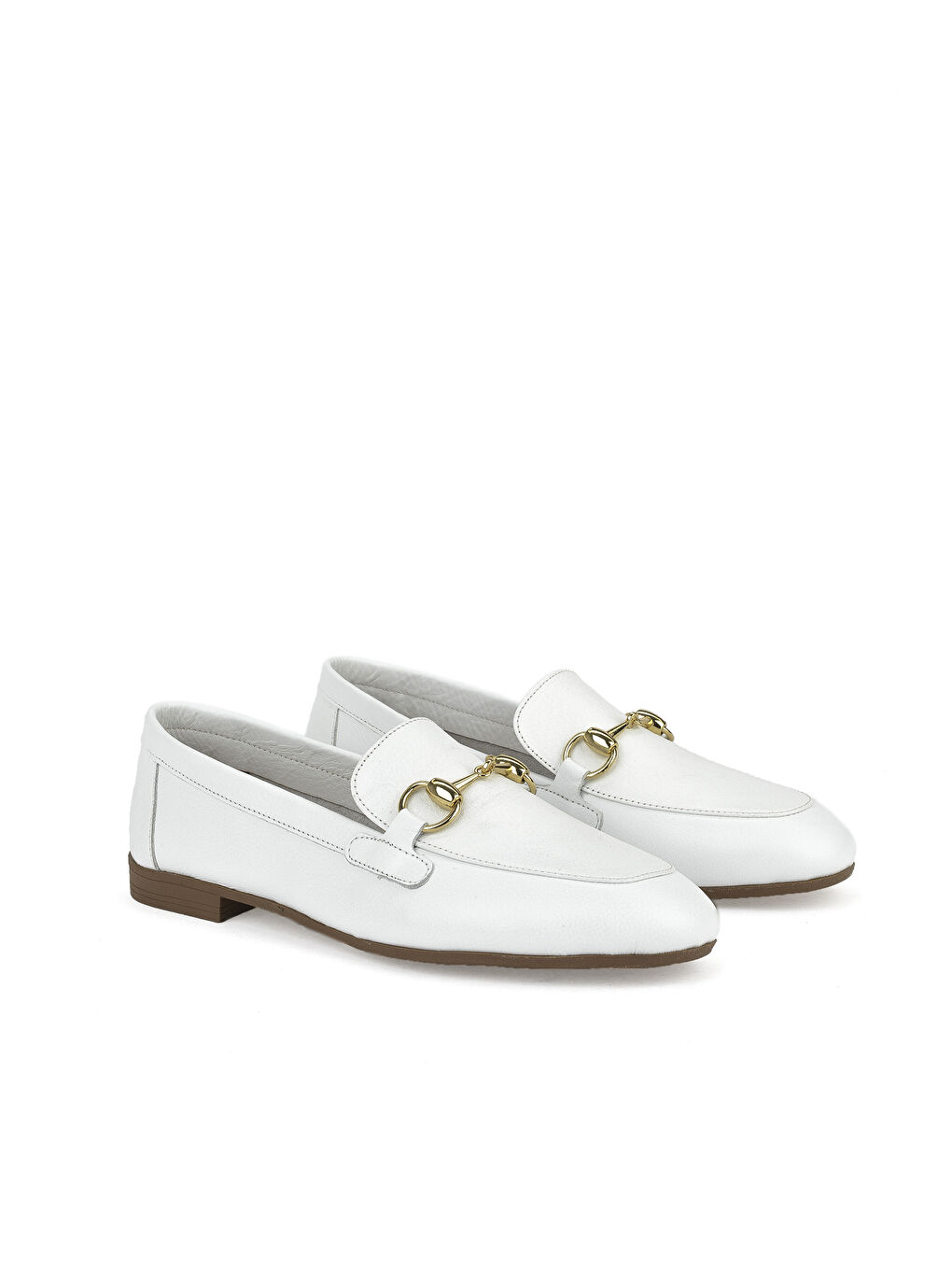 Hakiki Deri Kadın Ayakkabı 1511044Z201 Beyaz-1