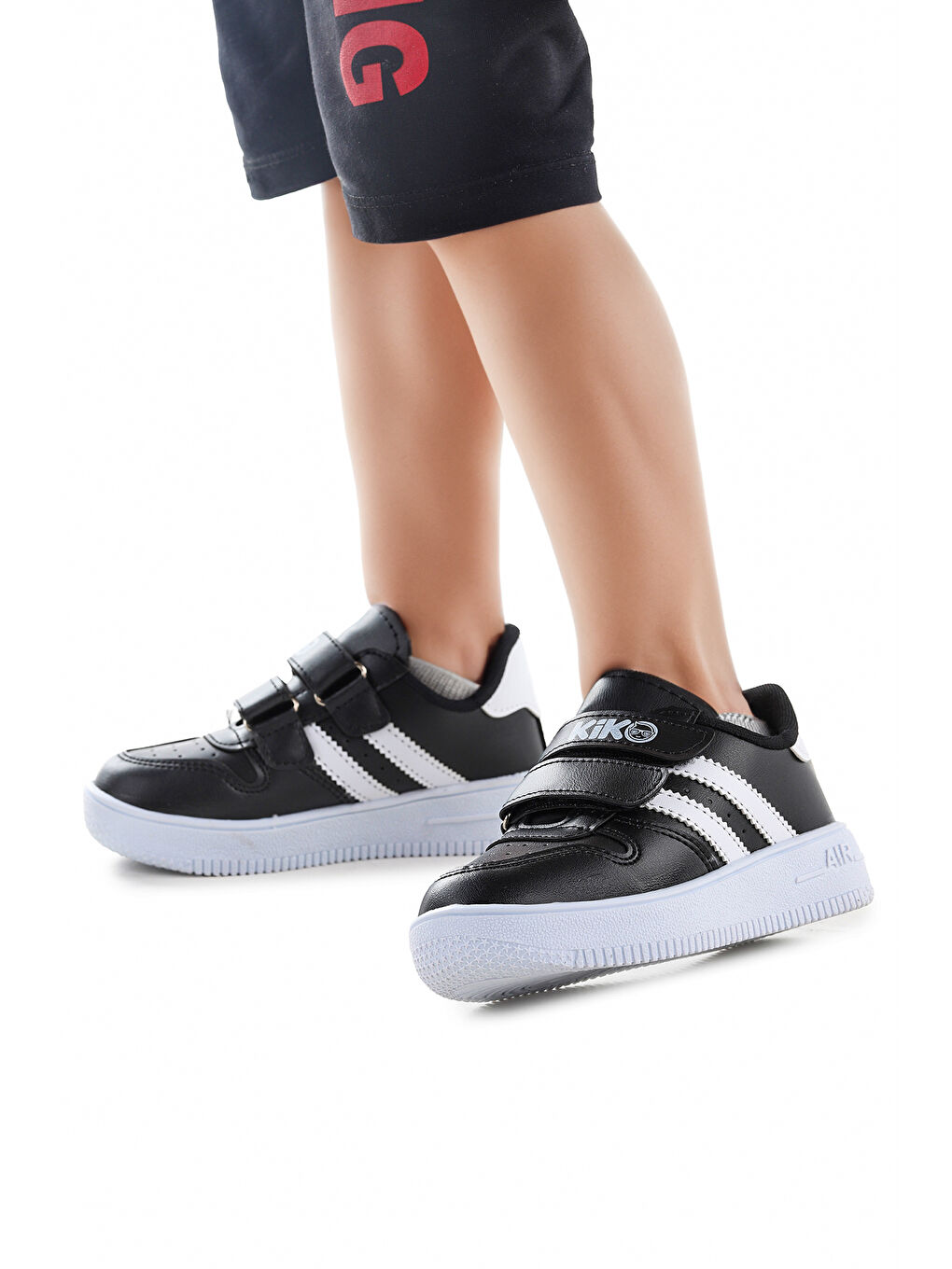 Siyah 1740 Günlük Cırtlı Erkek Çocuk Spor Ayakkabı-5