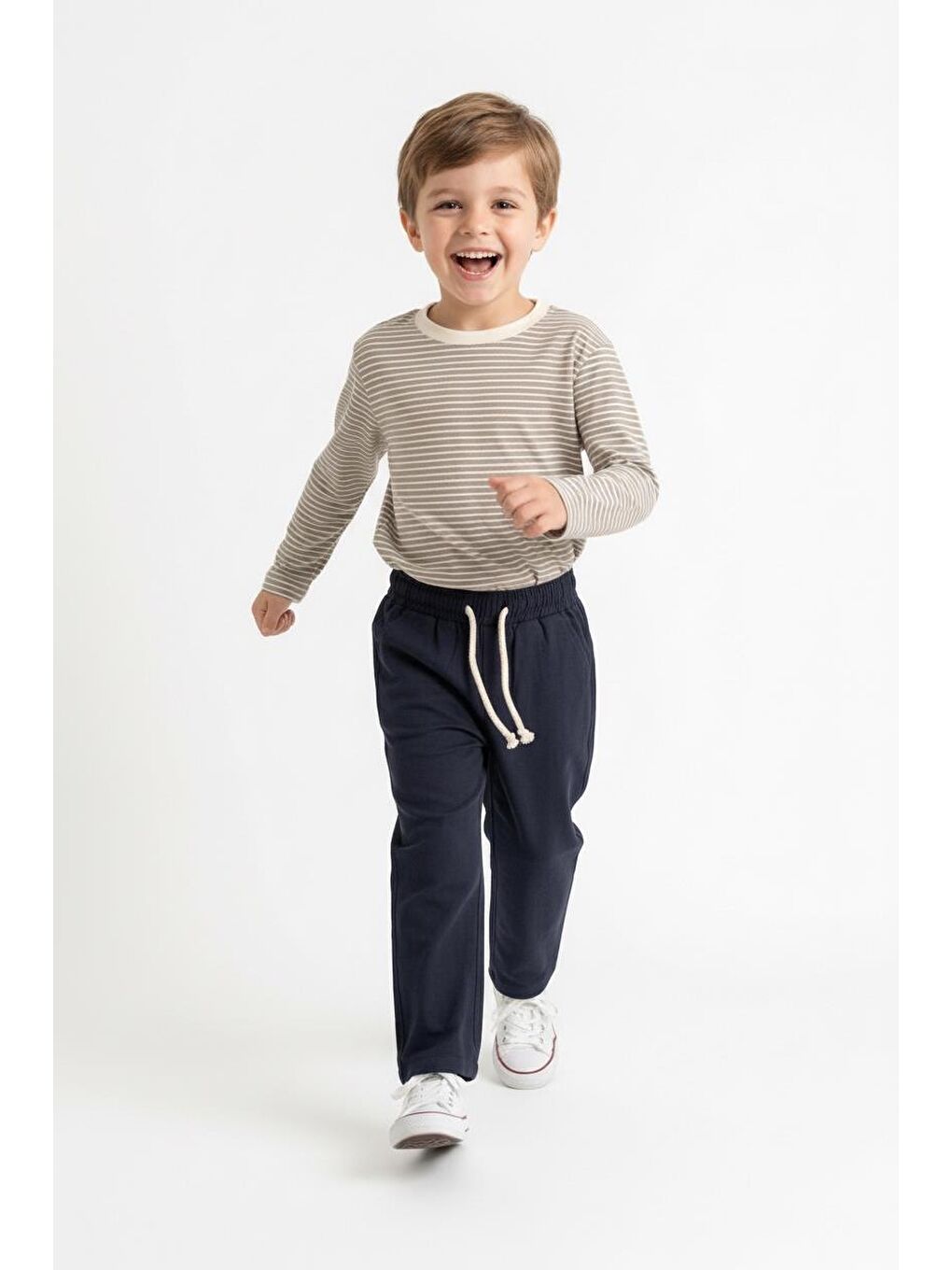 Bej Mevsimlik Uzun Kol 2li Takım-2