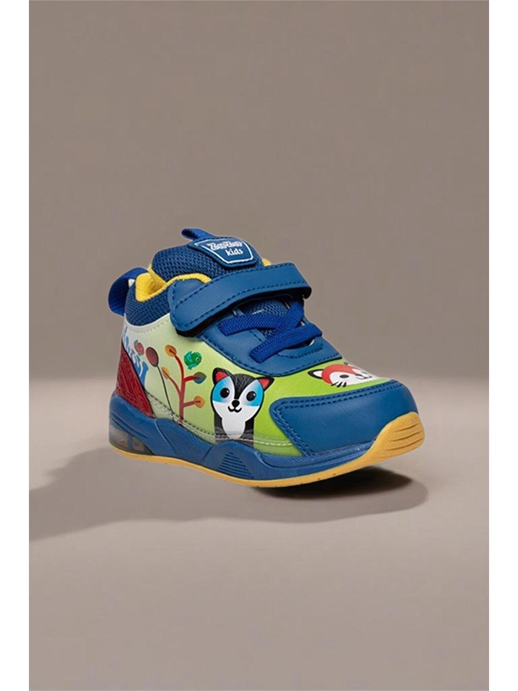 Mavi Zıpy Unisex Çocuk Bebek Işıklı Rahat Kaymaz Taban Spor Ayakkabı-1