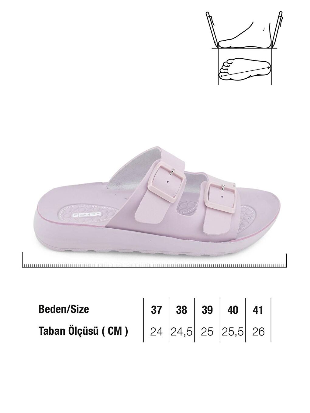 Lila Yazlık Kadın Rahat Taban Suni Deri Çift Toka Ayarlanabilir Günlük Terlik-1