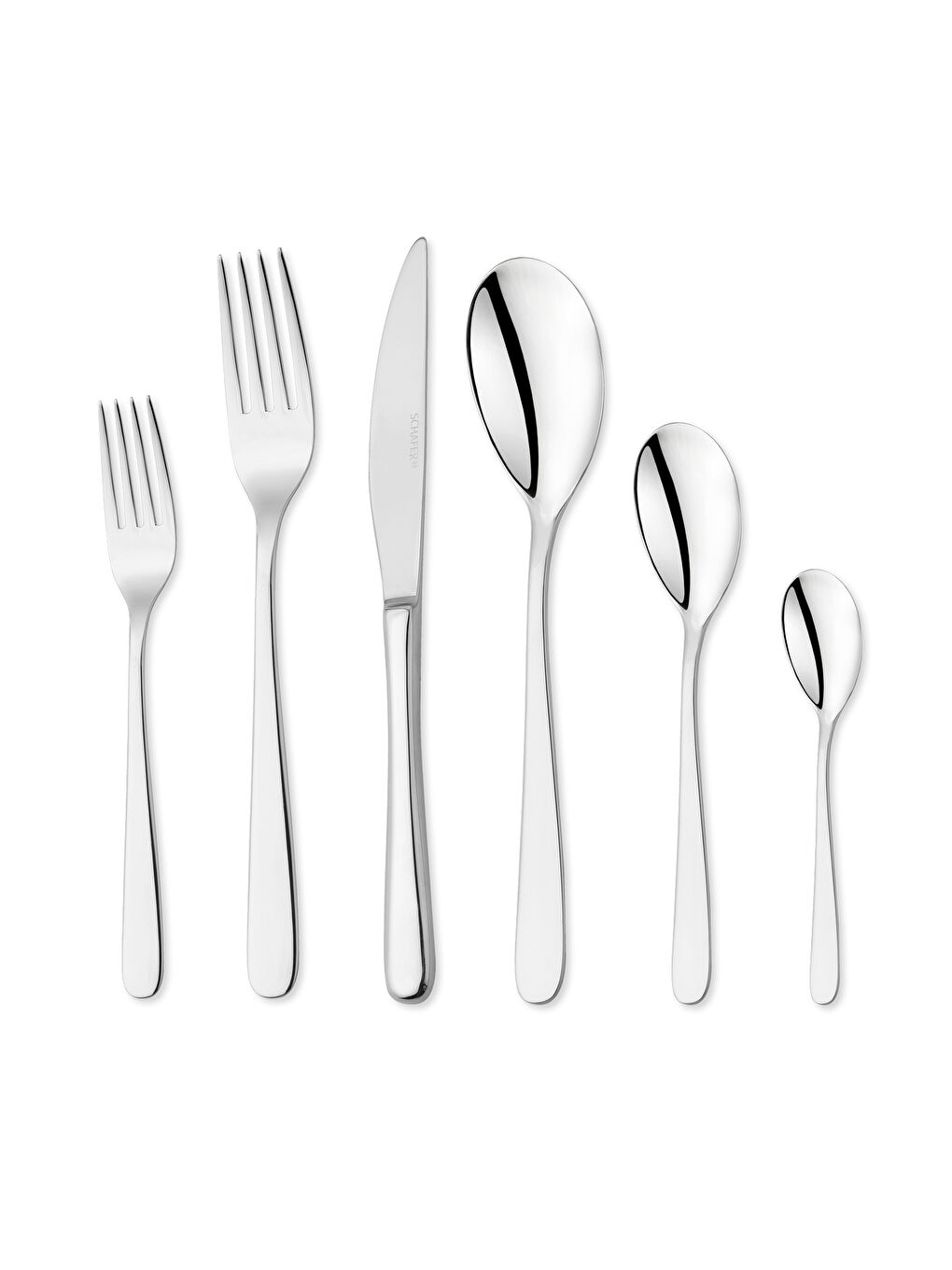 Gri Hamburg 72 Parça Çatal Kaşık Bıçak Takımı-Gümüş-2