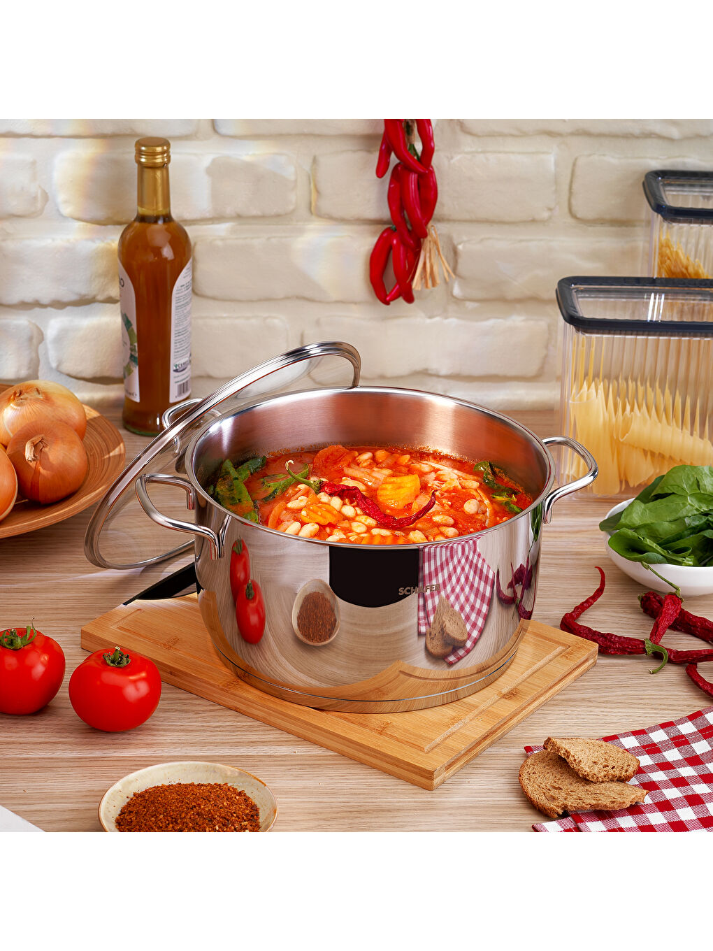 Gri Held Çelik Derin Tencere 26 Cm-2 Parça-Inox