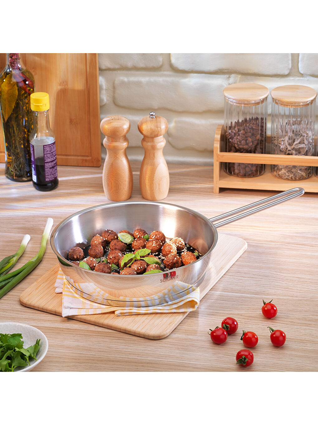 Gri Held Çelik Tava 24 Cm-1 Parça-Inox