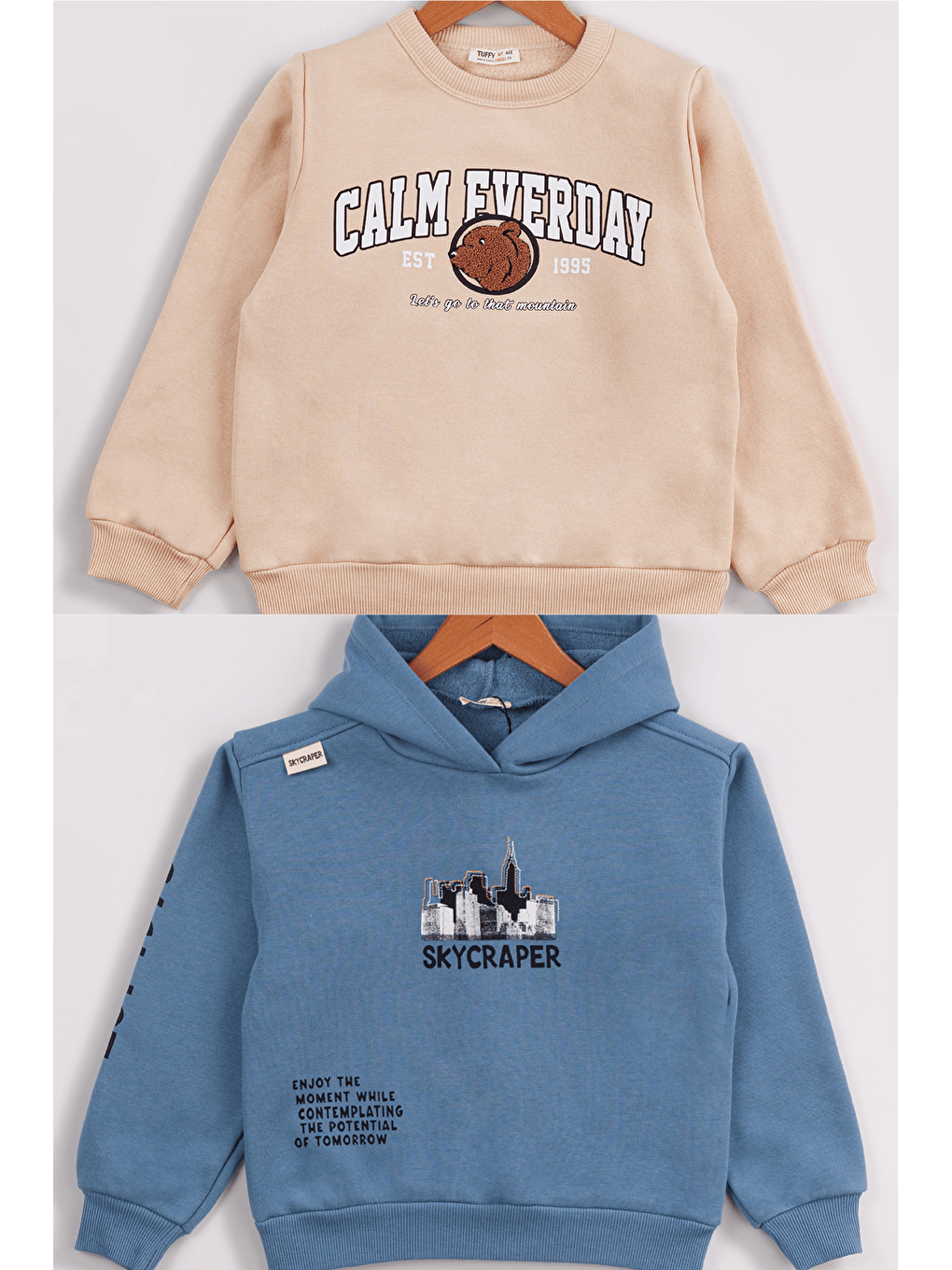 Mavi Erkek Çocuk 2'li Paket Basic Sweatshirt