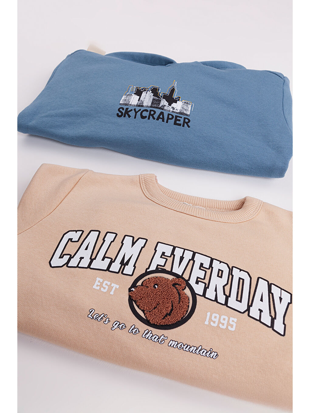 Mavi Erkek Çocuk 2'li Paket Basic Sweatshirt-1