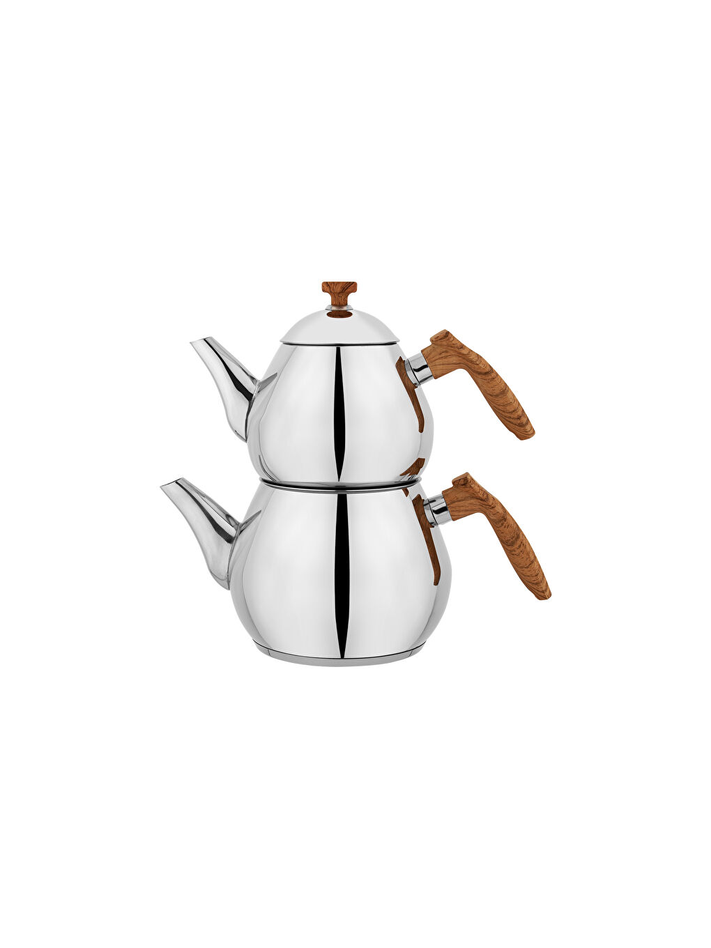 Kahverengi Tea Chef Orta Boy Çaydanlık Takımı 4 Parça-Kahve-1