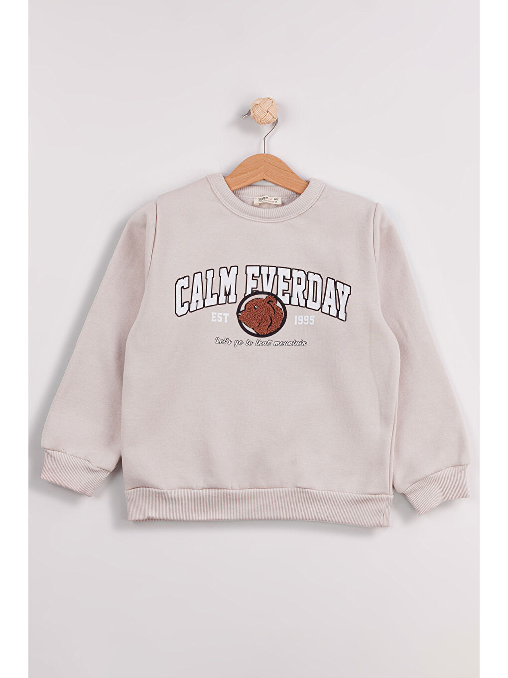 Kahverengi Erkek Çocuk 2'li Paket Basic Sweatshirt-2