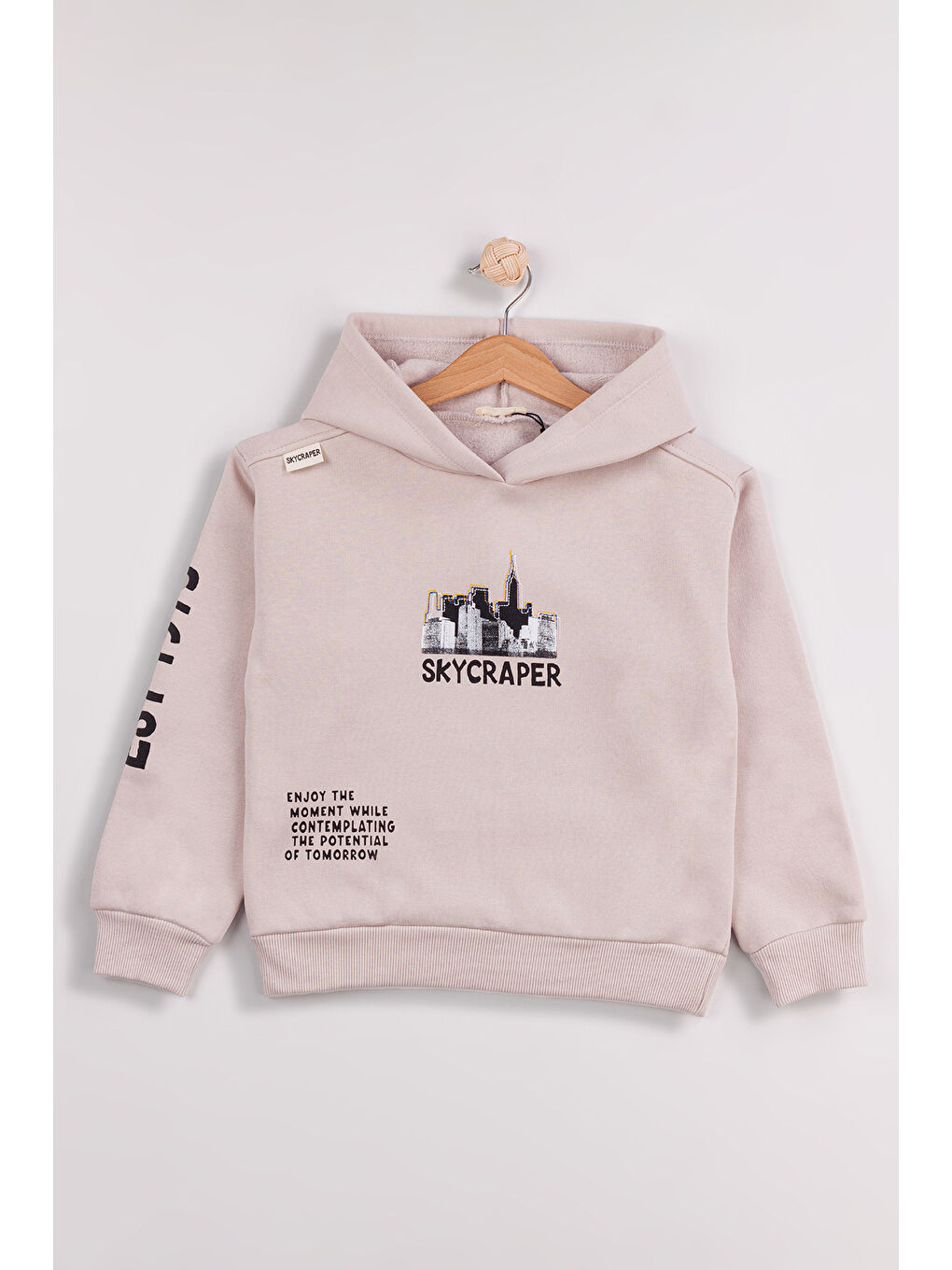 Gri Erkek Çocuk 2'li Paket Basic Sweatshirt-5