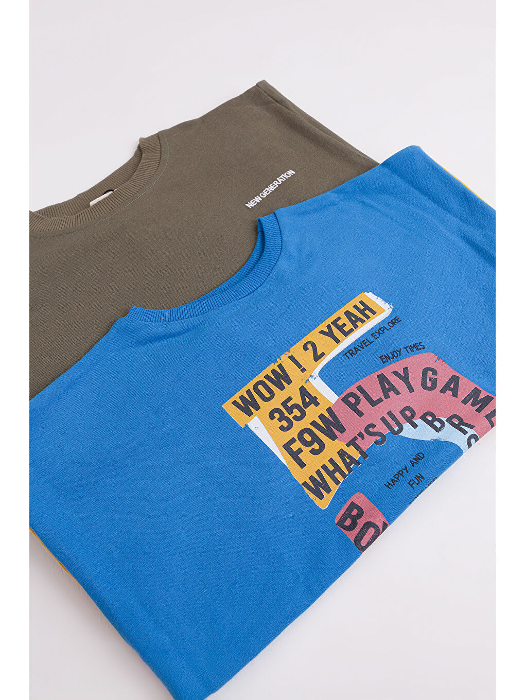 Mavi Erkek Çocuk 2'li Paket Basic Sweatshirt-1