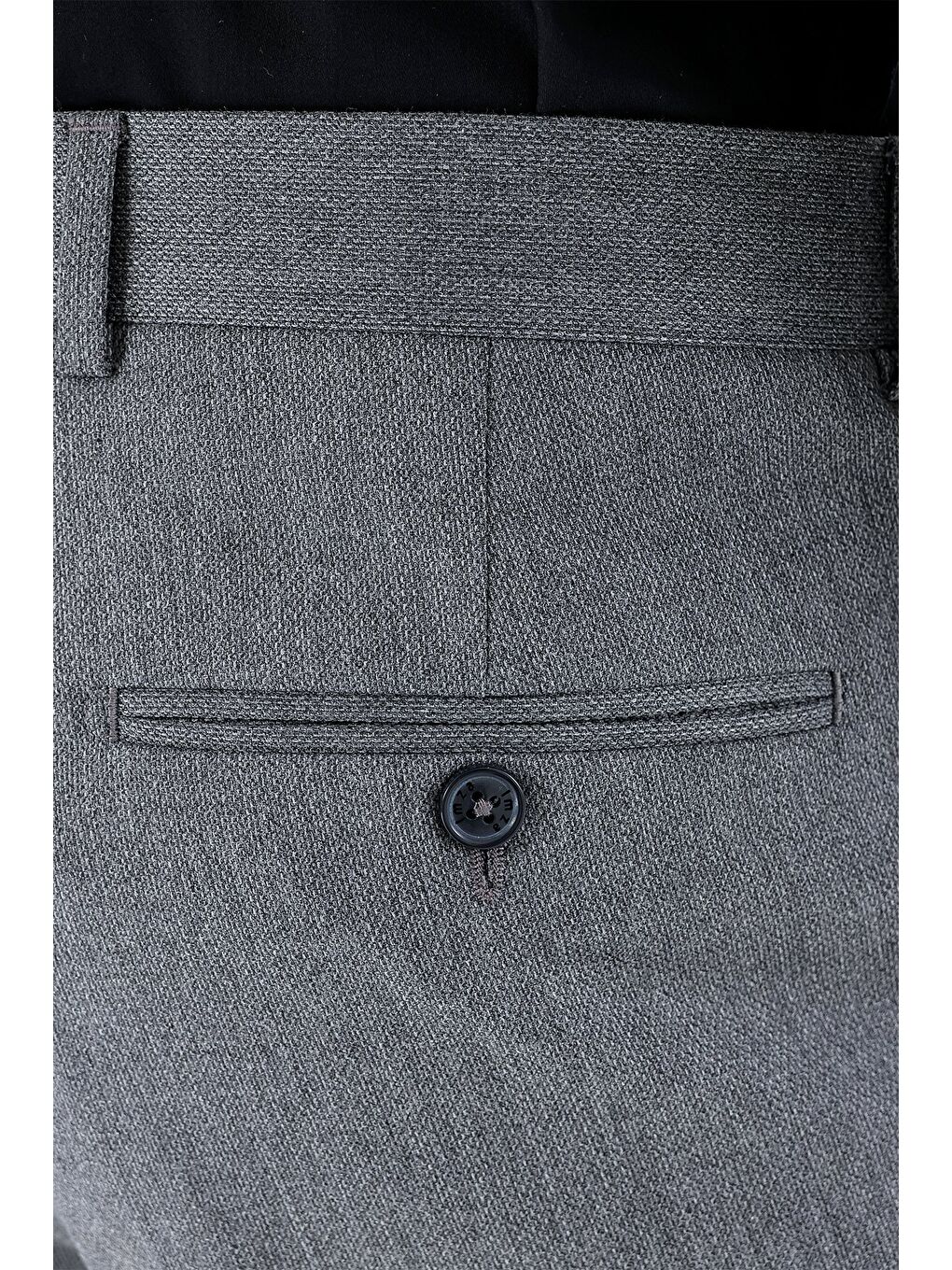 Gri Füme Esnek Yandan Cepli Comfort Fit Classic Erkek Pantolon 1003235152-3
