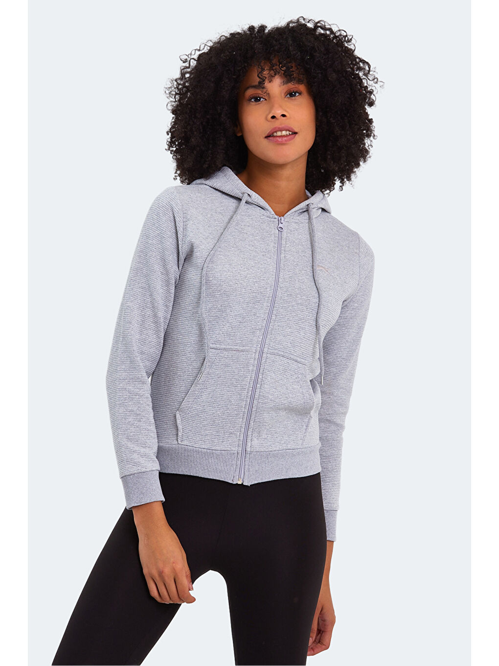 SLAZENGER PEMA I Kadın Sweatshirt Gri - 2