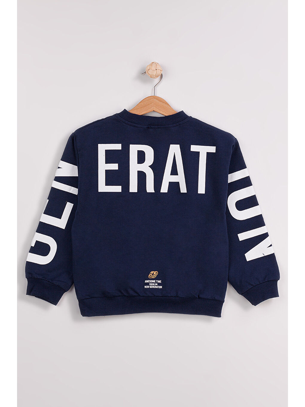 Lacivert Erkek Çocuk 2'li Paket Basic Sweatshirt-6