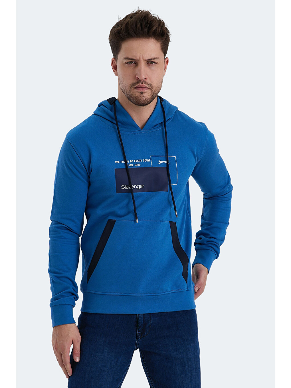 SLAZENGER Mavi Erkek Sweatshirt Mavi