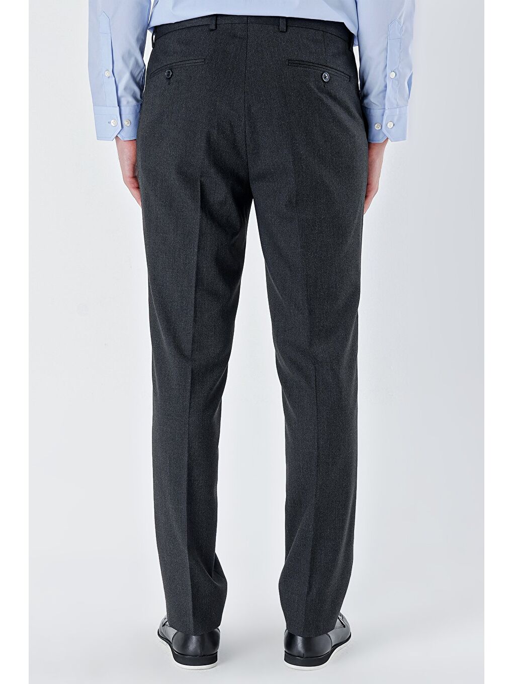 Siyah Esnek Yandan Cepli Comfort Fit Classic Erkek Pantolon 1003235152-1