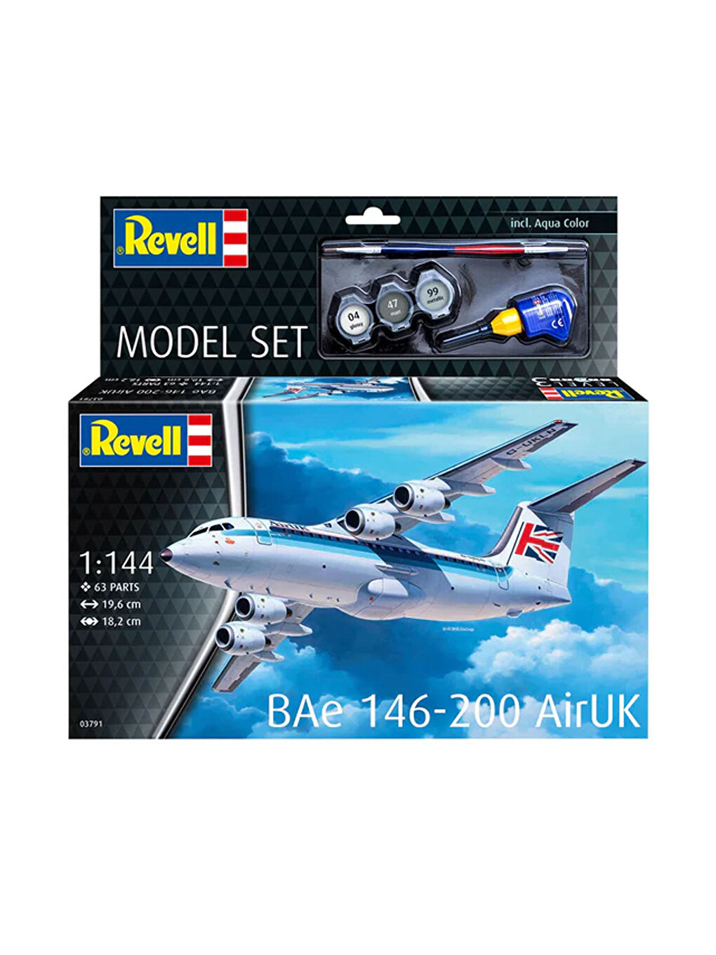 Model Set Uçak Bae 146-200 Airuk 63791-3