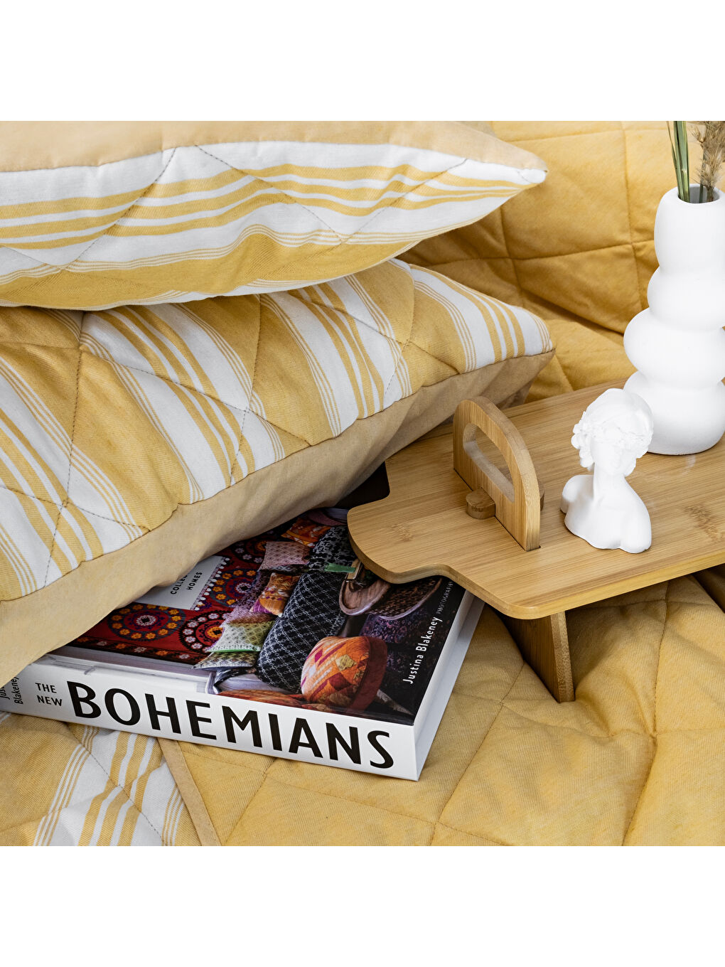 Sarı Home İnfinity Çift Kişilik Complete Set 4 Parça-Hardal-4