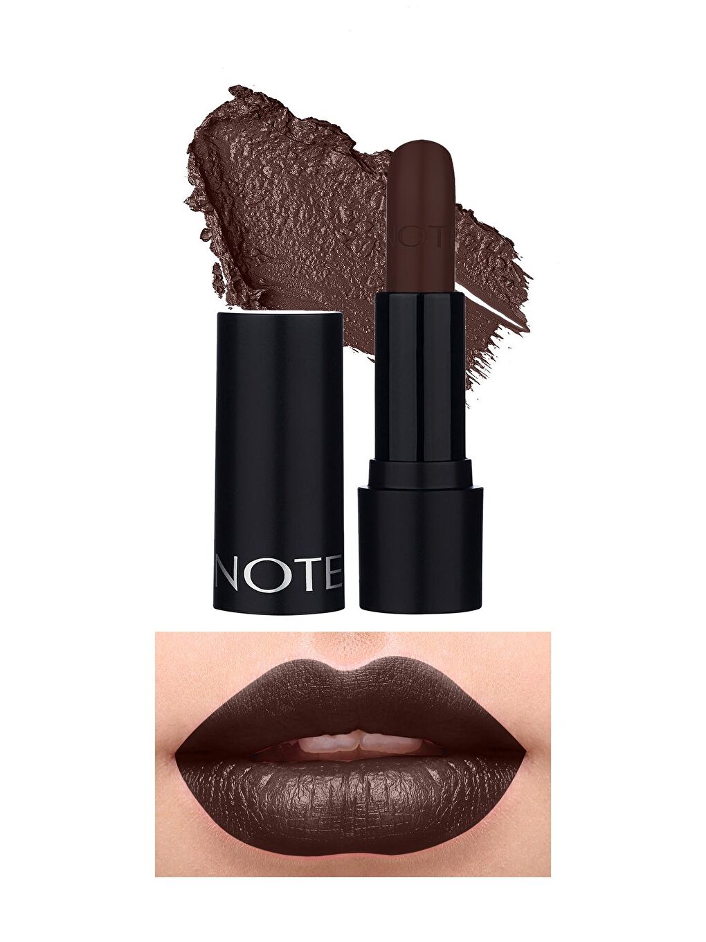 Note Cosmetique Kahverengi Deep Impact Lipstick Kremsi Dokulu Yarı Parlak Ruj 16 Mystic Violet - Kahverengi - 1