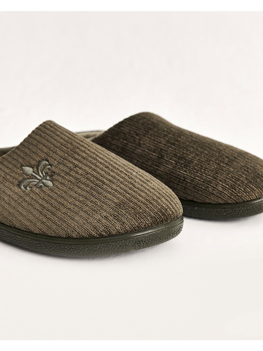 Haki Erkek Fitilli Ev İçi Ayakkabı - James-4
